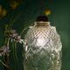Suspension globe vintage en verre
