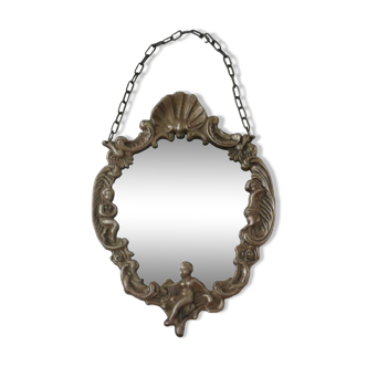 Brass mirror