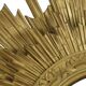 Gold Sun Mirror Two Levels Convex Mirror Sunburst 56cm