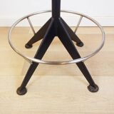 Upholstered Vintage Desk Swivel Stool, Spain, 1960s