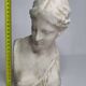 Antique goddess bust in patinated plaster, old, 27 cm