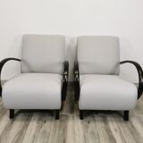 Restored armchairs by Jindrich Halabala