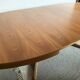 Baumann vintage 1970 oval table, stamped NF