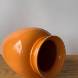 Orange ceramic vase 26cm
