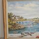 Oil Painting on Canvas Marine - Landscape Brittany - Doelan Signed J Courbon