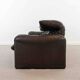 Cassina Maralunga 3seat-Sofa in darkbrown leather by Vico Magistretti