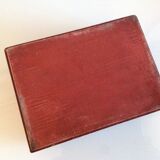Brown / vintage leather box 40s-50s