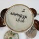 Ceramic aperitif service signed Lamnara Salé Maroc