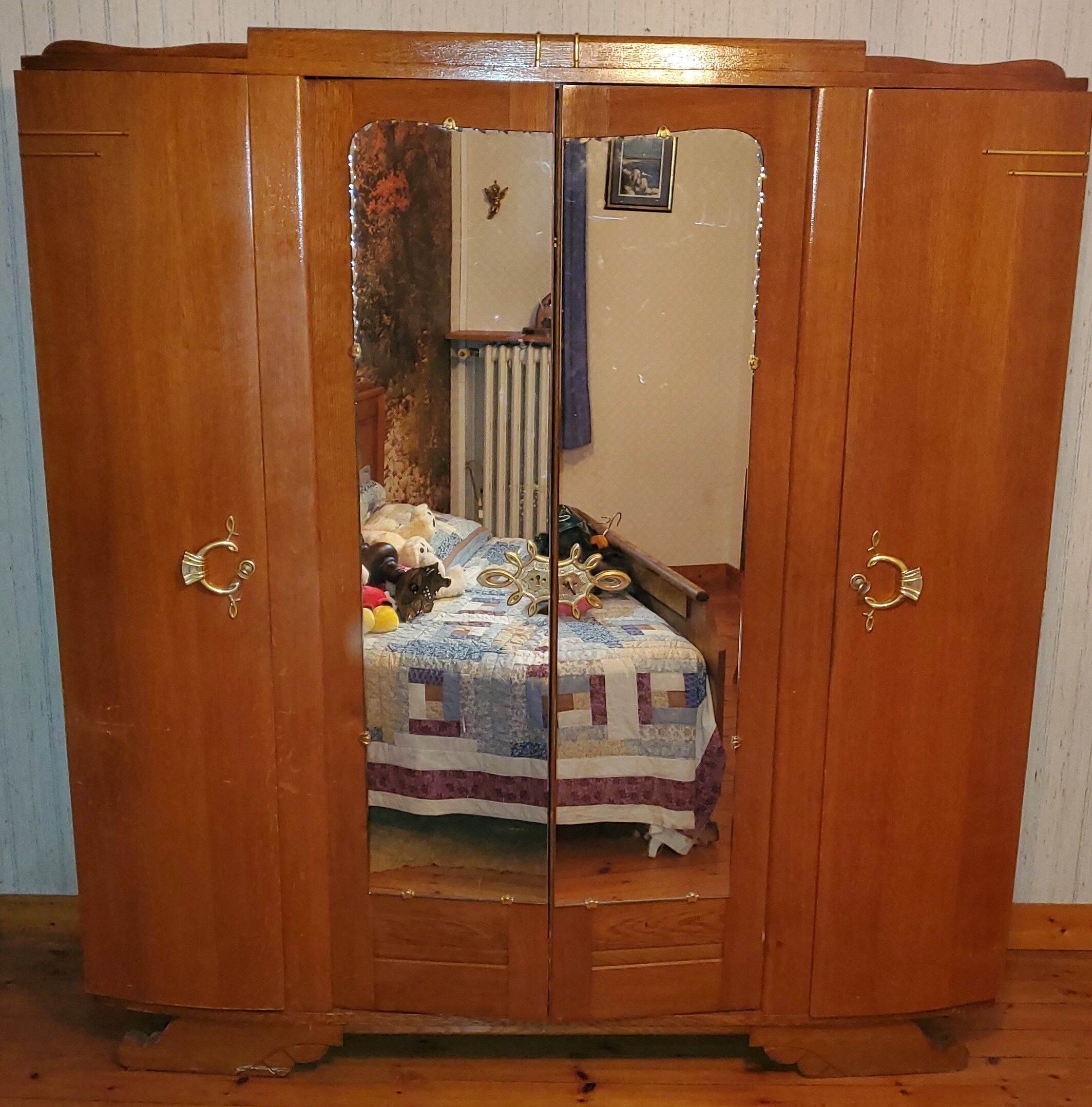 Vintage chestnut wardrobe