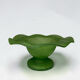 Vintage hand-blown glass fruit bowl