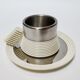 Pair of futuristic coffee cups by Carlo Giannini