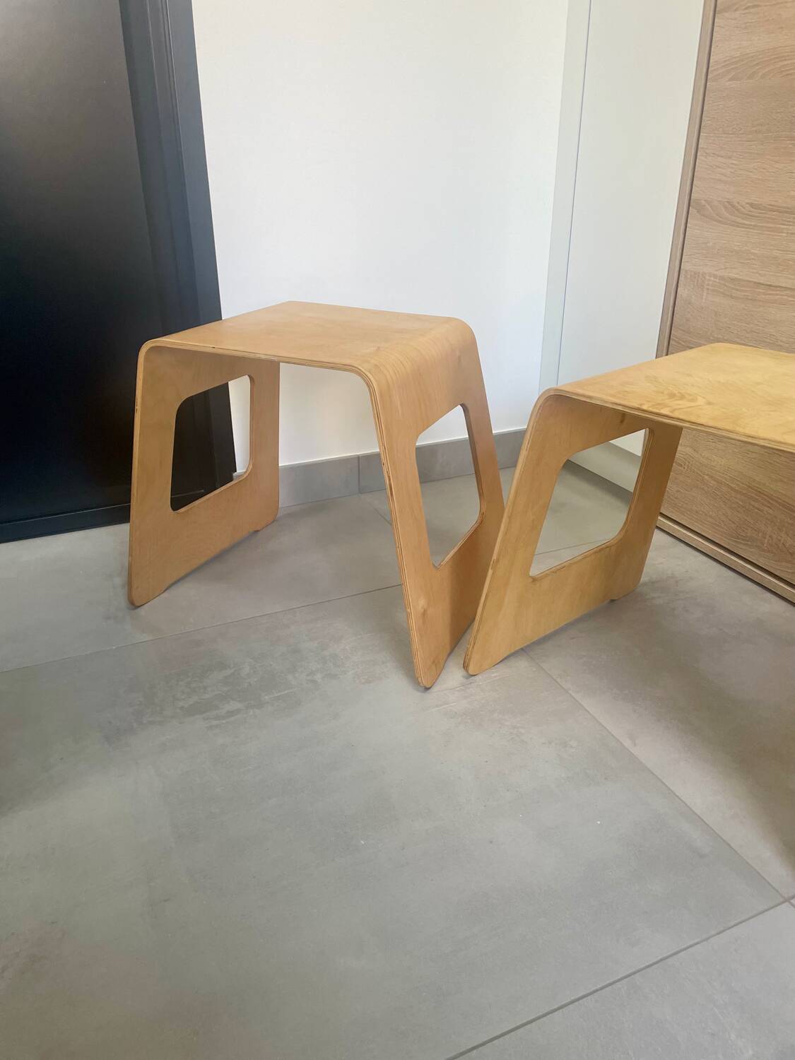 Pair of benjamin ikea table stools 1990