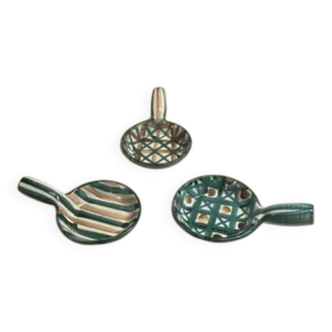 Set de 3 poêlons de Robert Picault en céramique