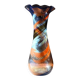 Large free-form art glass vase by Gyula Budveszel, Hungary, 1990s