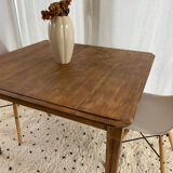 Vintage table in raw wood