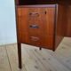 Mid-Century Danish Executive Teak Floating Desk, 1960s.