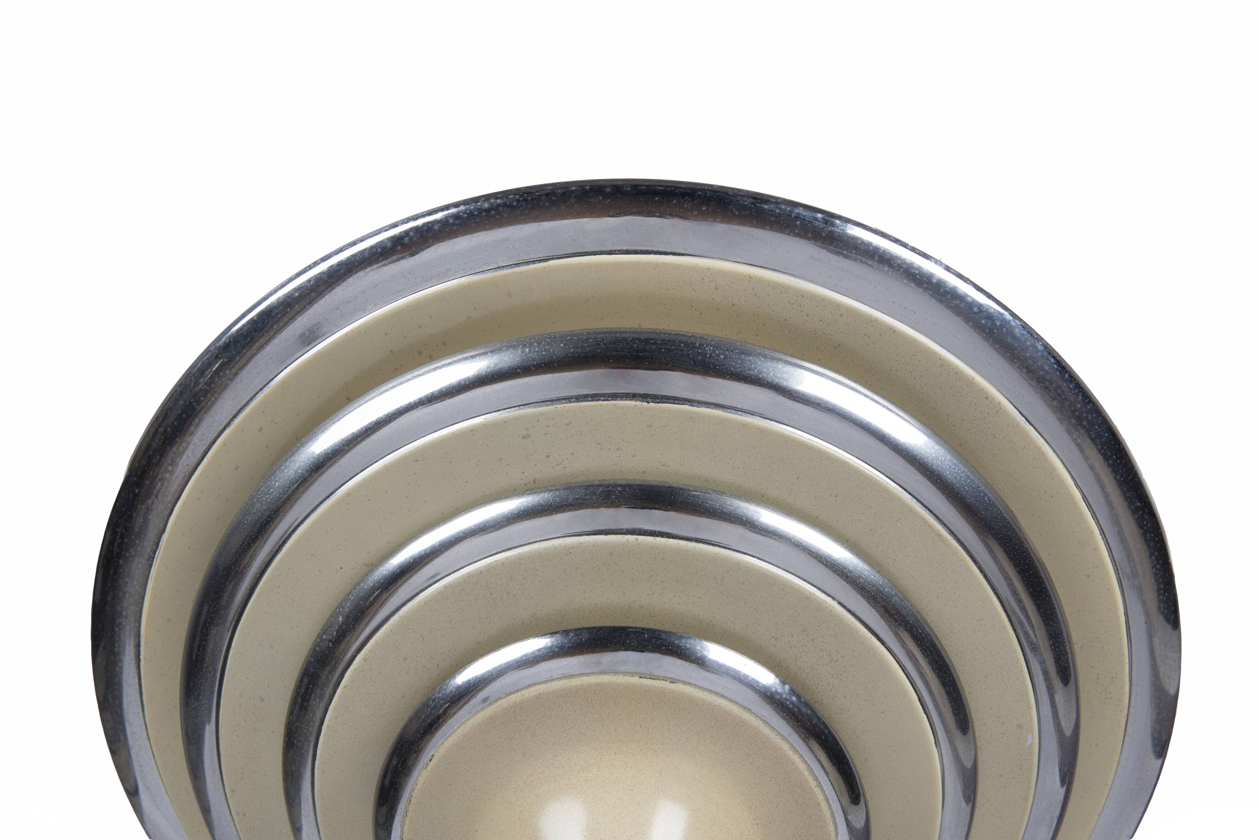 Art Deco metal floor lamp