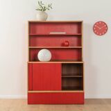 Buffet en placage de noyer rouge, années 1950