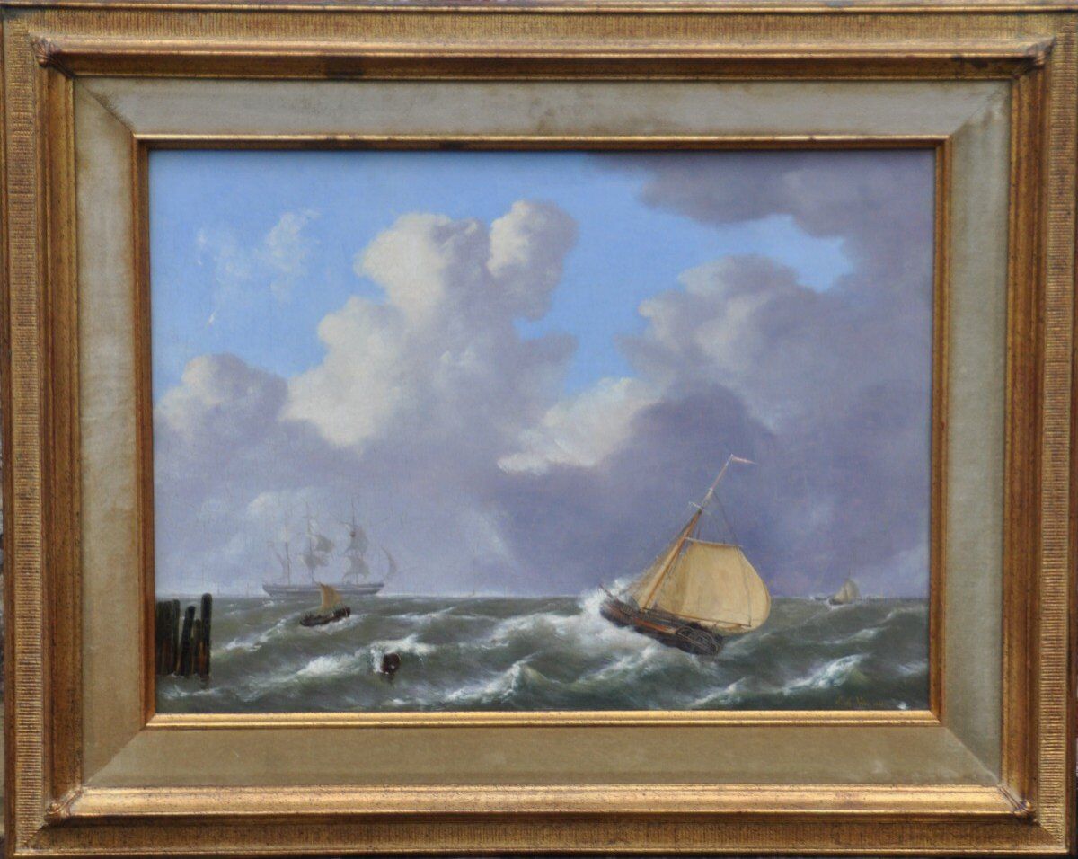 Painting de vries emanuel (doordrecht 1819-1875) - dutch school