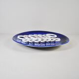 Sculptural ceramic plate by De Pascalis, 1970s