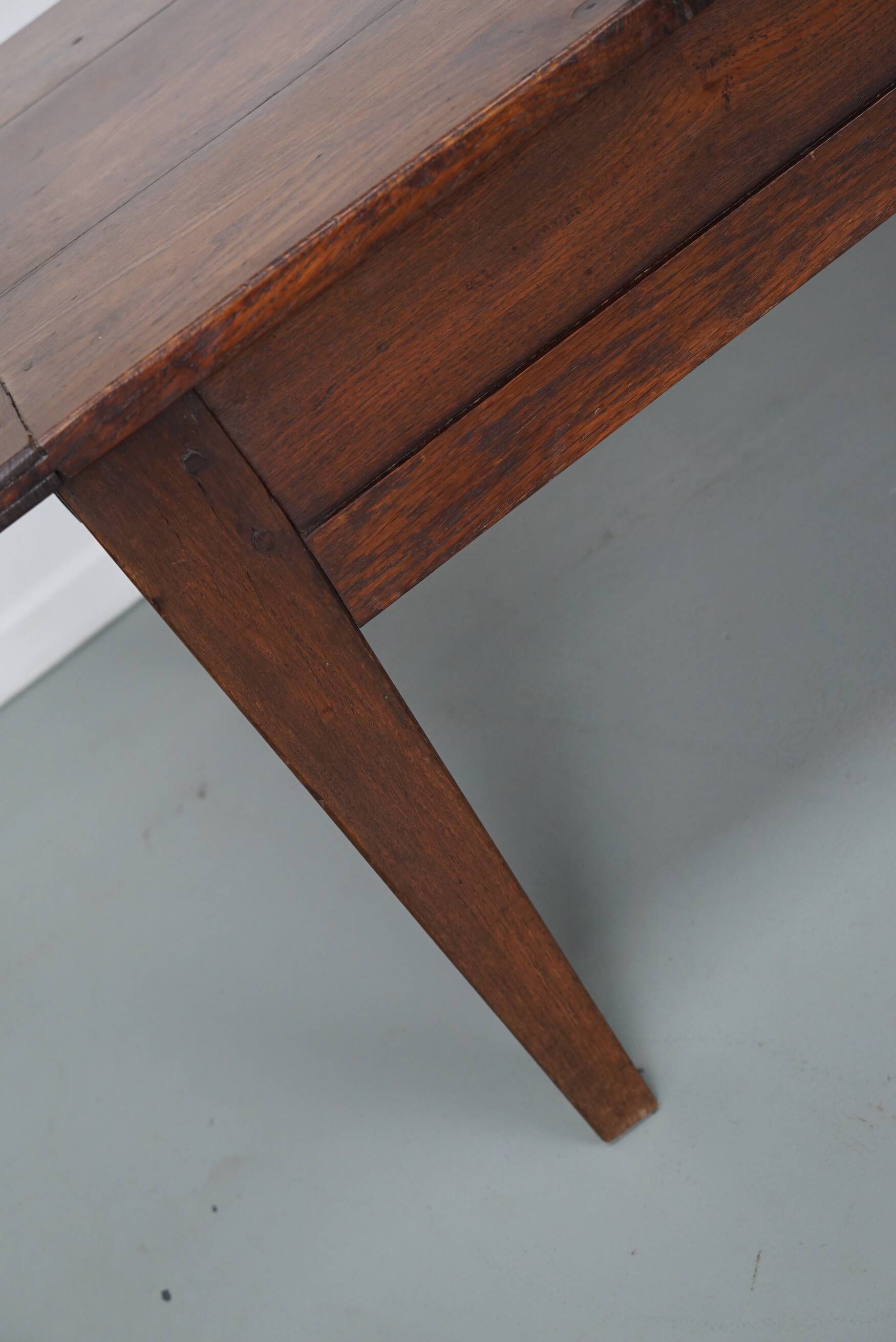 French Early 20th Century Farmhouse Rustic Oak Coffee Table