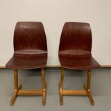 Paire de chaises enfant vintage Pagholz 60's