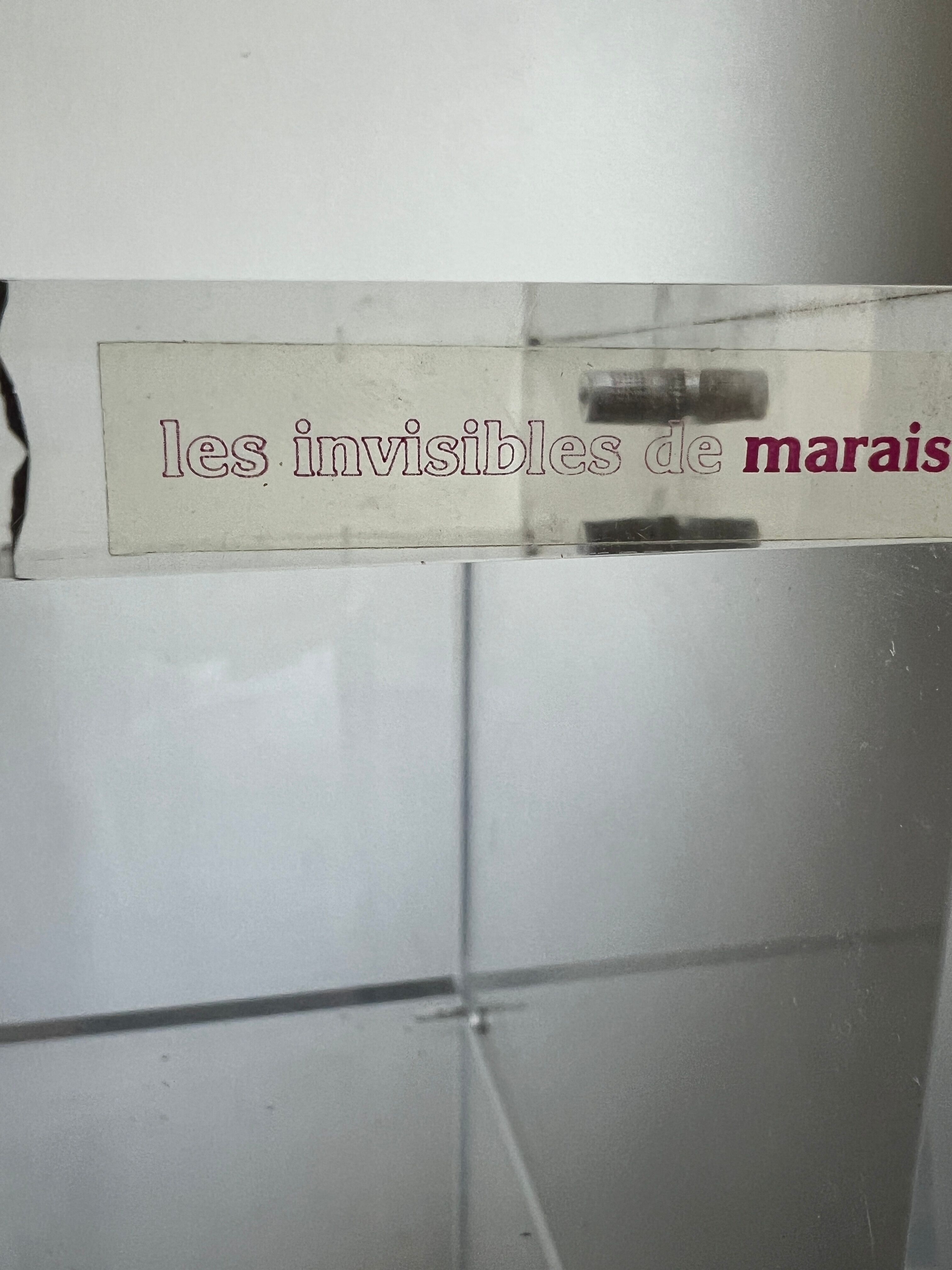 Invisible Plexiglass Shelves by Marais