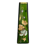 Art Nouveau vase in painted glass