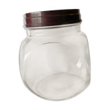 Veneered candy jar with bakelite lid