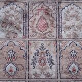 Handmade silk cashmere rug 173x120cm