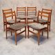 Suite de 6 chaises françaises - orme - ca 1960