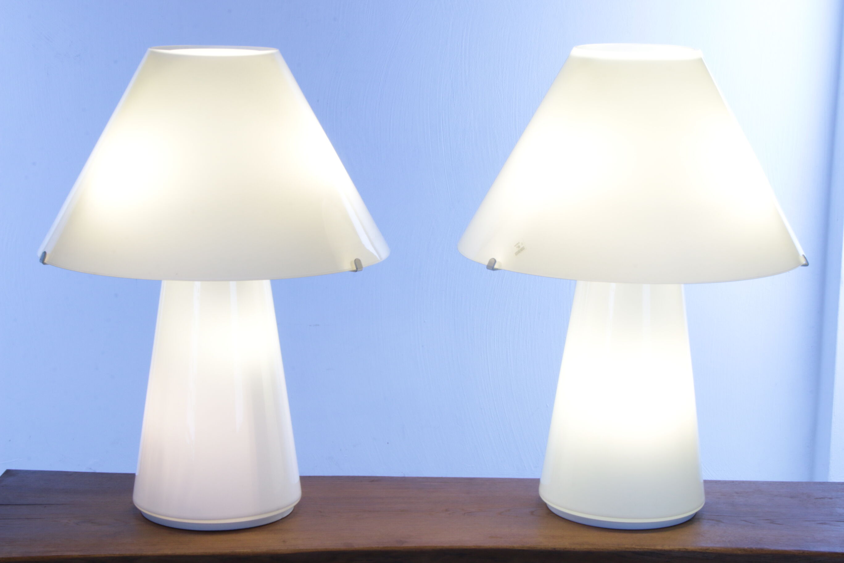 Set murano table lamps handmade, 1970s