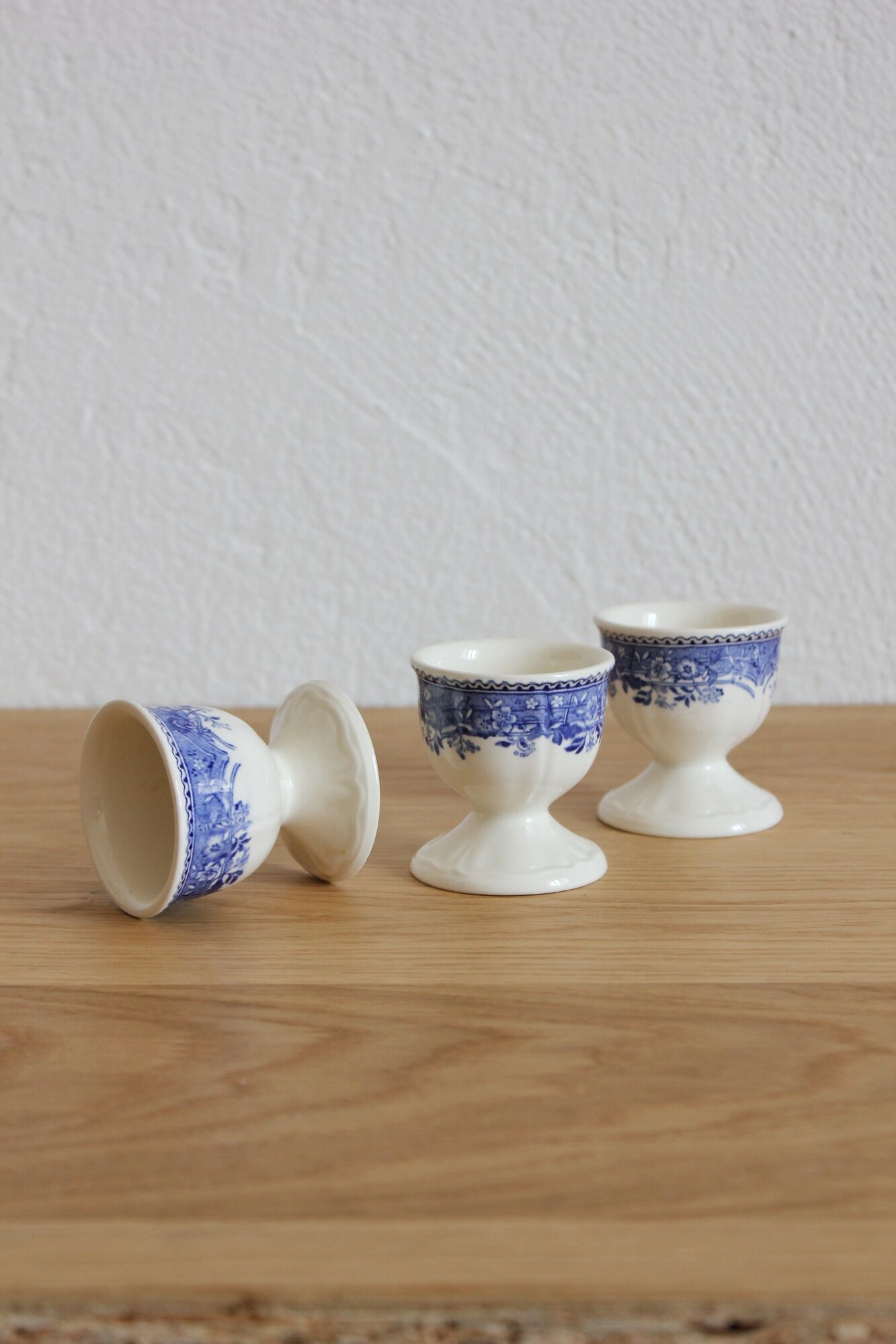 3 coquetiers in earthenware "Burgenland" Villeroy and Vintage Boch