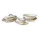 5 pieces of a 19th century Jules Vieillard porcelain service