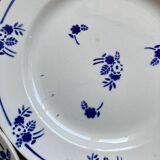 Saint Amand dessert plates blue flowers