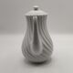 Vintage porcelain coffee maker Haviland twisted limoges France white