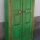 Old green wooden cabinet