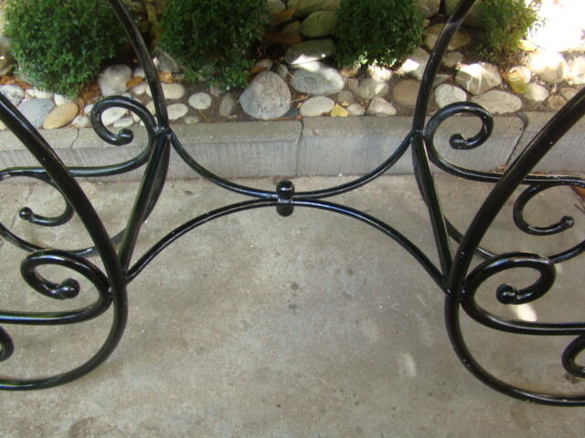Old wrought iron console