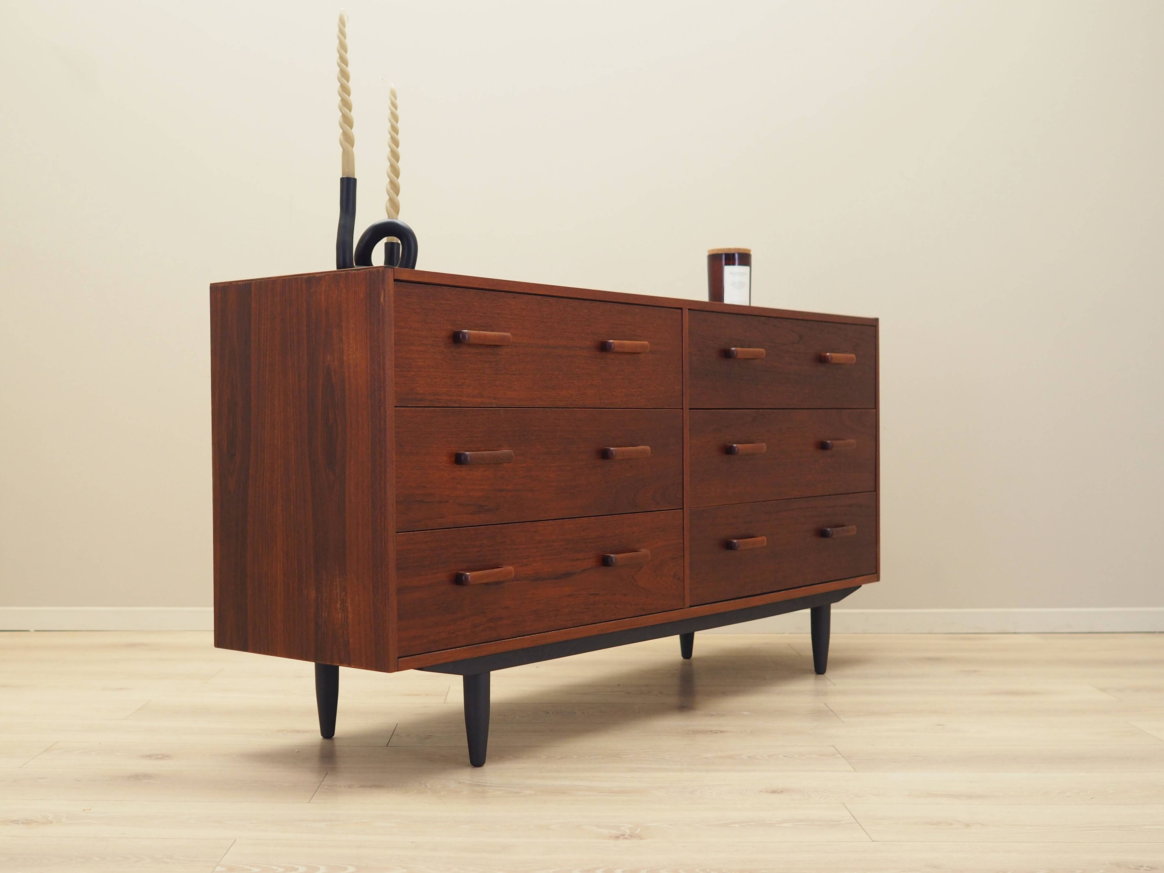 Danish teak chest of drawers, 1970s