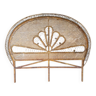 Large vintage Peacock headboard