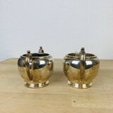Service à thé/café anglais de  James Dixon & Sons en métal argenté