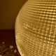 Vintage globe table lamp in holophane glass