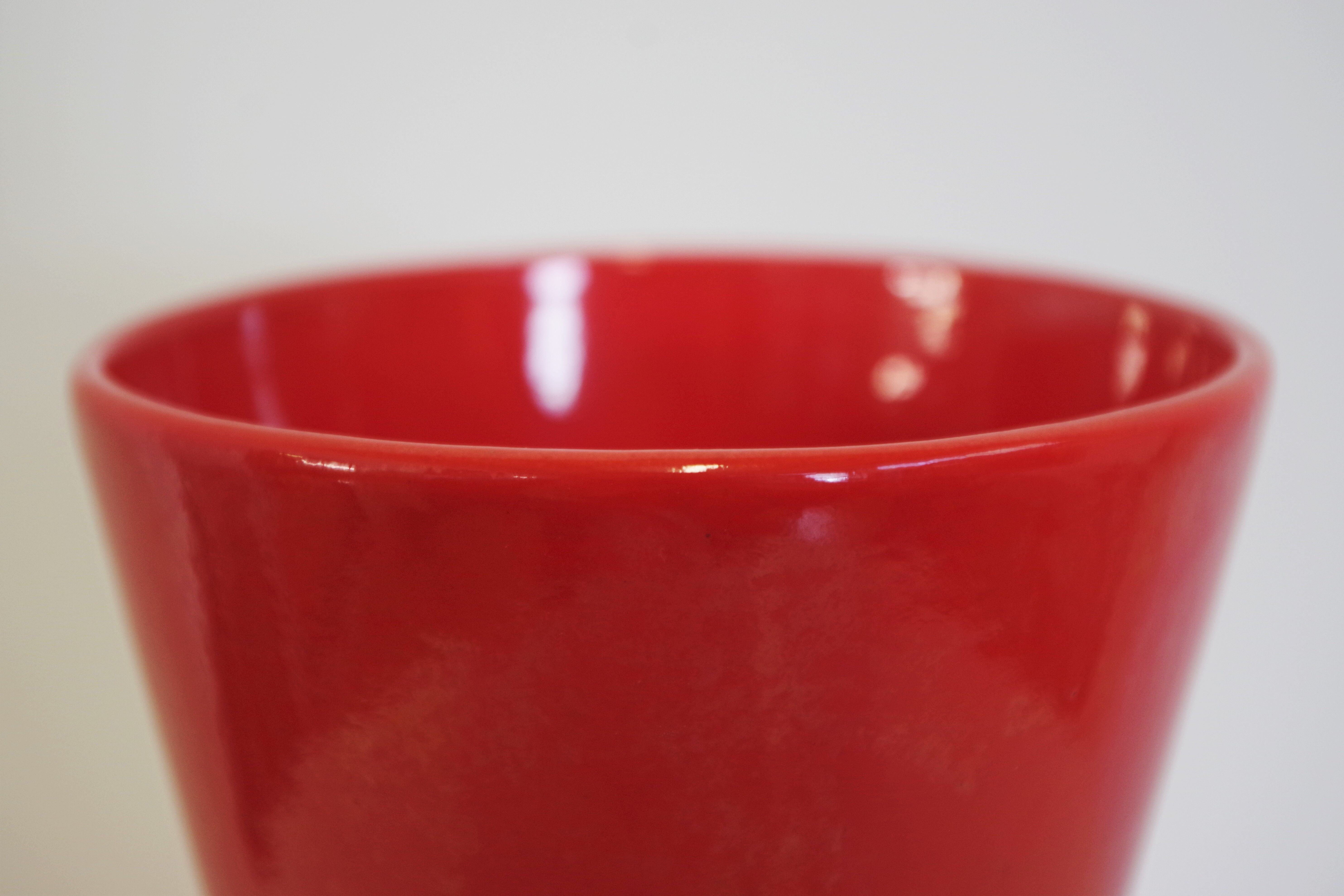 Italian ceramic vase by Pozzi, 1970