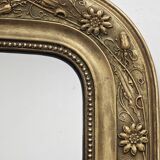 Miroir ancien trumeau doré Louis Philippe