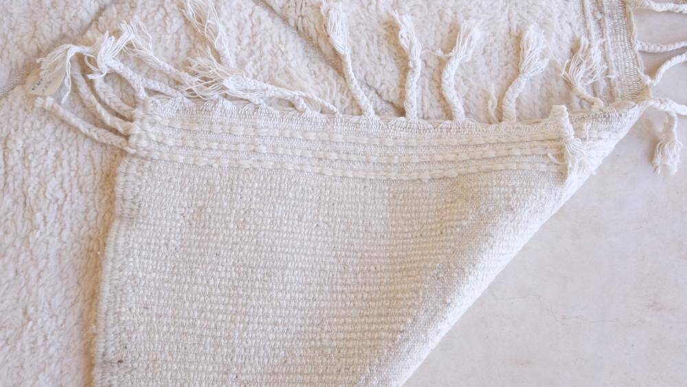 Tapis Blanc Beni Ourain - 297 x 224 cm