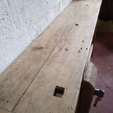 Waxed oak cabinetmaker's workbench