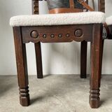 Set of 6 brutalist chairs from the 1940s