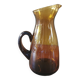 Pichet haut vintage verre couleur ambre