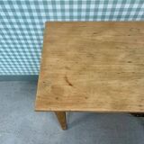 Bureau, table d’appoint en hêtre, restauré