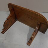 Art deco oak hanging shelf